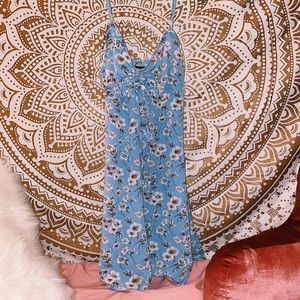 ZAFUL BLUE FLOWER DRESS